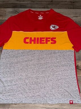 Kansas City Chiefs Colorblock Tee - Red/Gold/Gray men’s XXL